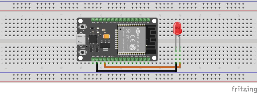 ESP32-Webserver-LED-Control-wiring